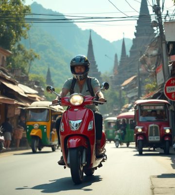 High-end motorbikes for effortless island mobility.