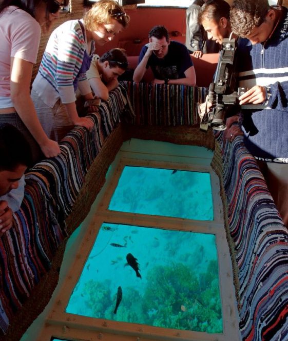 A2WRGA Glass bottom boat trips from Na'ama Bay, Sharm El Sheikh in Egypt